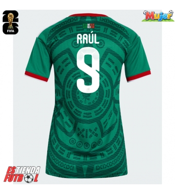 México Raul Jimenez #9 Primera Equipación Mujer Mundial 2026 Manga Corta